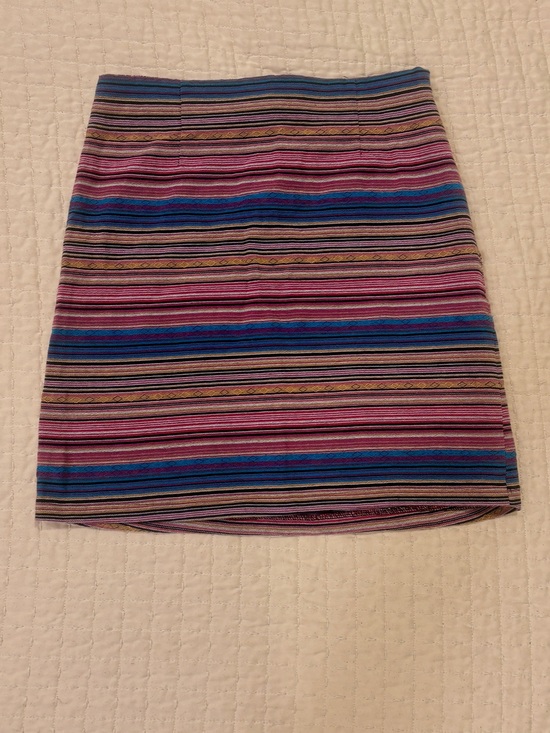 Kaisely Dresses & Skirts - Kaisely Pink & Blue Striped Knit Mini Skirt Size Small